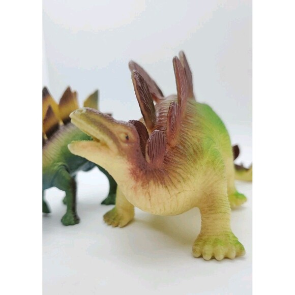 Stegosaurus Dinosaur Animal Figures Jurassic Cake Topper Green - Picture 3 of 9